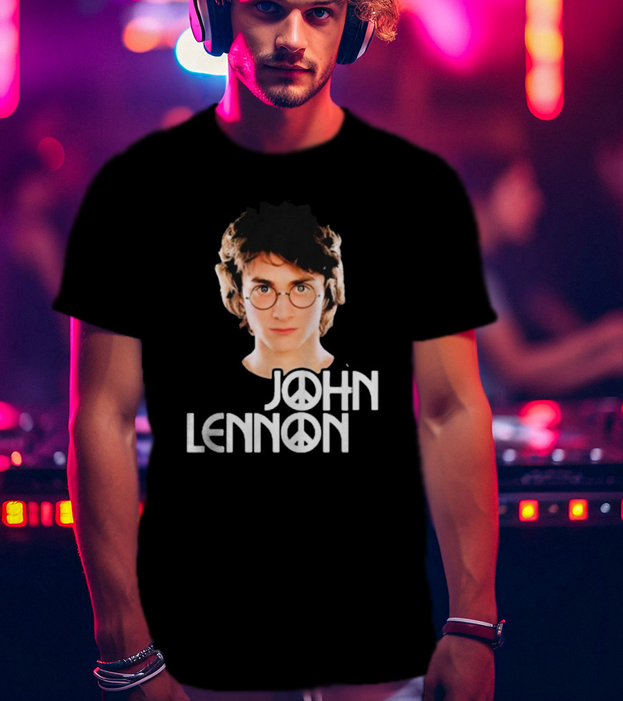 John Lennon Shitheadsteve Peace Symbol Glasses T-Shirt