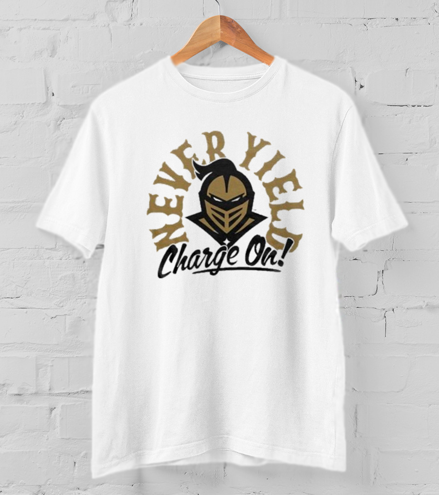 Never Yield UCF Knights Charge On T-Shirt
