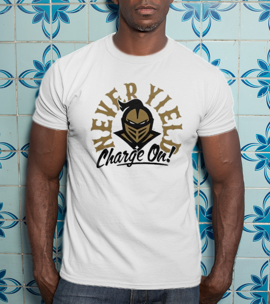 Never Yield UCF Knights Charge On T-Shirt
