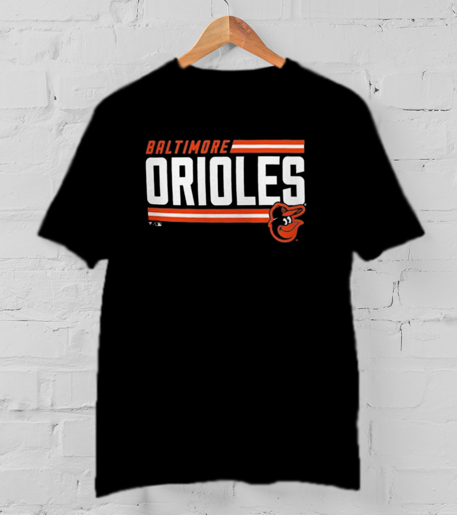 Baltimore Orioles Fanatics Branded Onside Stripe Orioles Logo T-Shirt