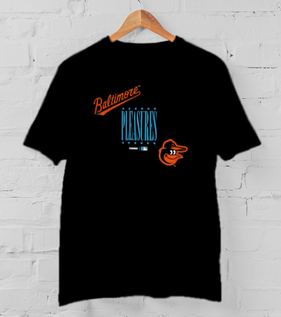 Baltimore Orioles PLEASURES MLB Collaboration T-Shirt