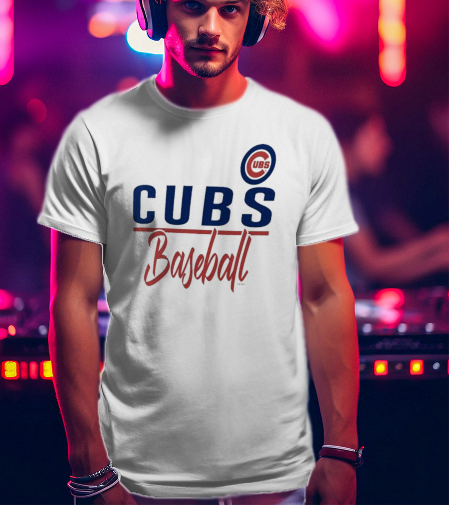 Chicago Cubs Baseball CUBS Logo G-III 4Her By Carl Banks Team T-Shirt