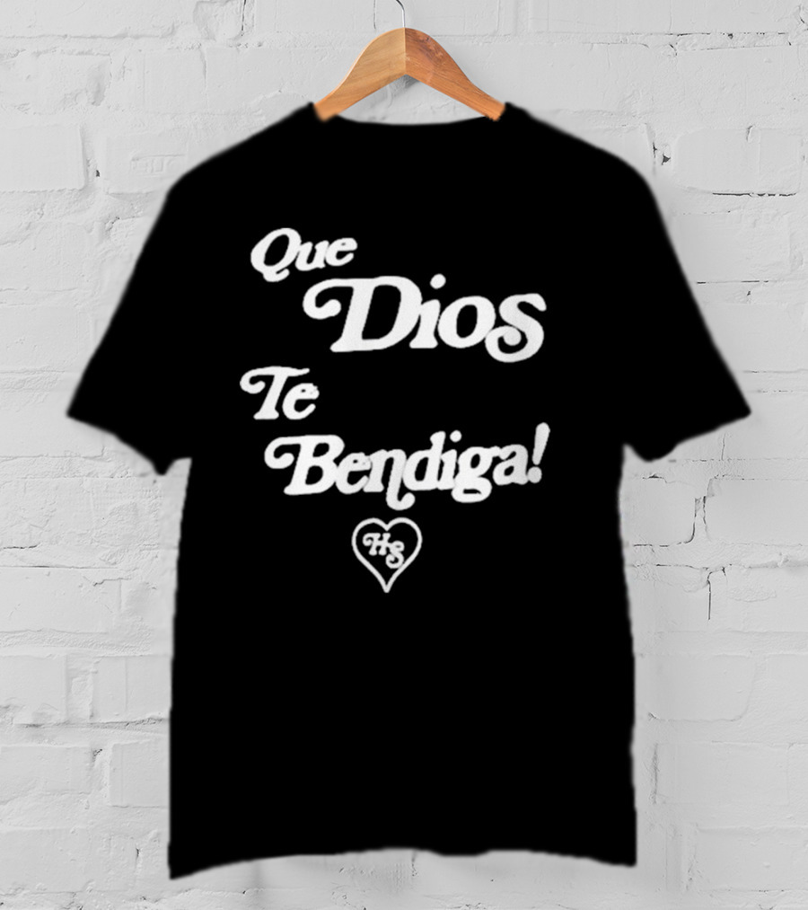 Heaven Sent Que Dios Te Bendiga HS Heart T-Shirt