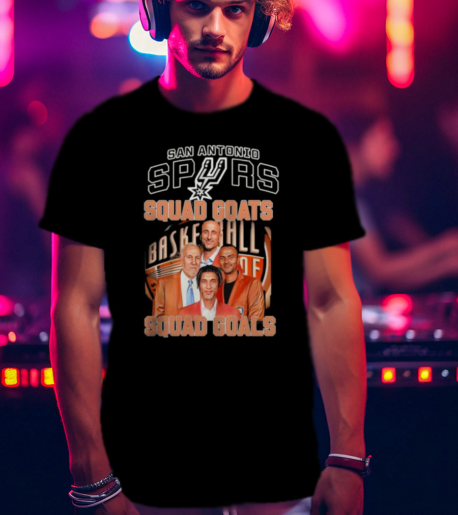 San Antonio Spurs Basketball Squad Goats Squad Goals T-Shirt