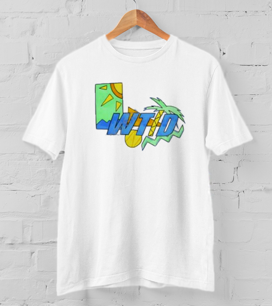 WTID 90s Retro Tropical Sun Palm T-Shirt