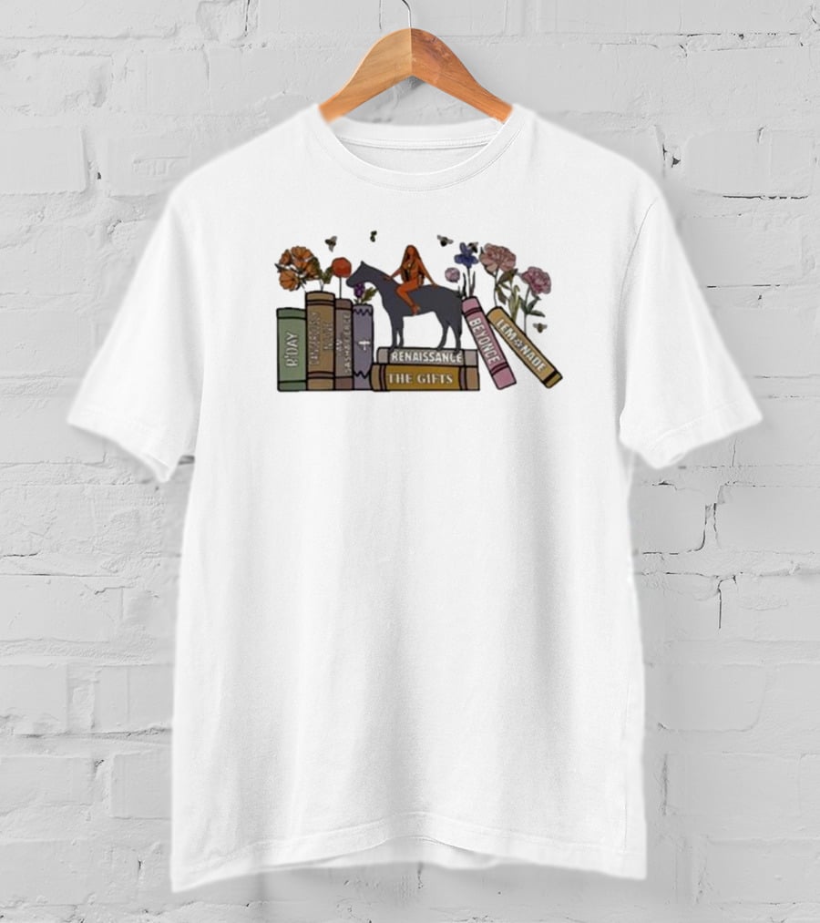 Beyonce Renaissance Lemonade Gifts Vintage Album Books Rider T-Shirt