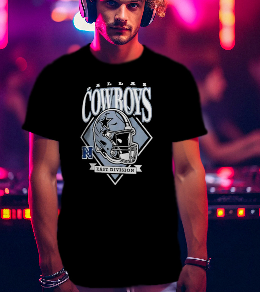 Dallas Cowboys East Division Helmet Graphic NFL T-Shirt