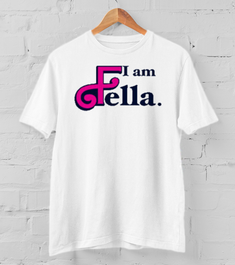 Nafo I Am Fella Bold Swirl Lettering T-Shirt