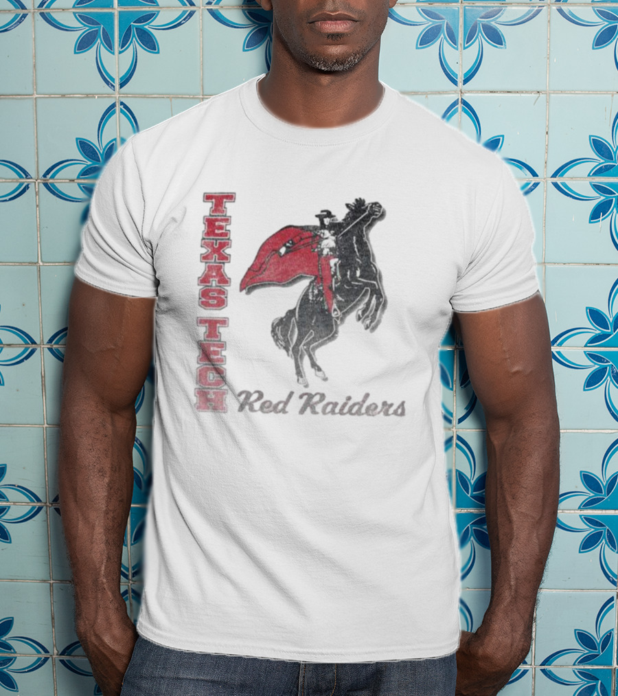 Texas Tech Red Raiders Vintage Phase Out Riding Mascot 47 Franklin T-Shirt