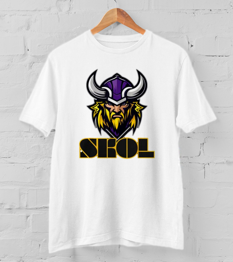 SKOL Scandinavian Pride Minnesota Vikings Warrior T-Shirt