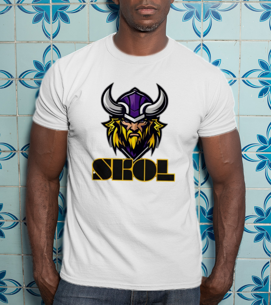 SKOL Scandinavian Pride Minnesota Vikings Warrior T-Shirt