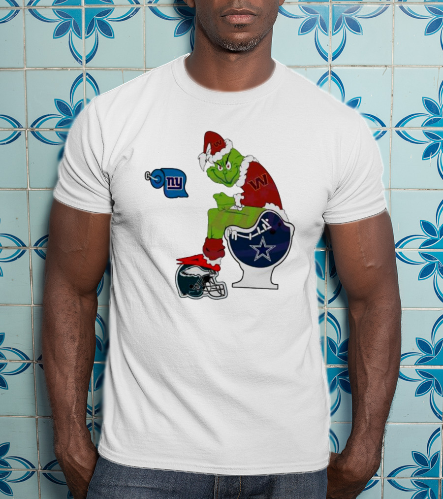 The Grinch New York Giants Dallas Cowboys Philadelphia Eagles Washington Commanders NFL Rivalry T-Shirt