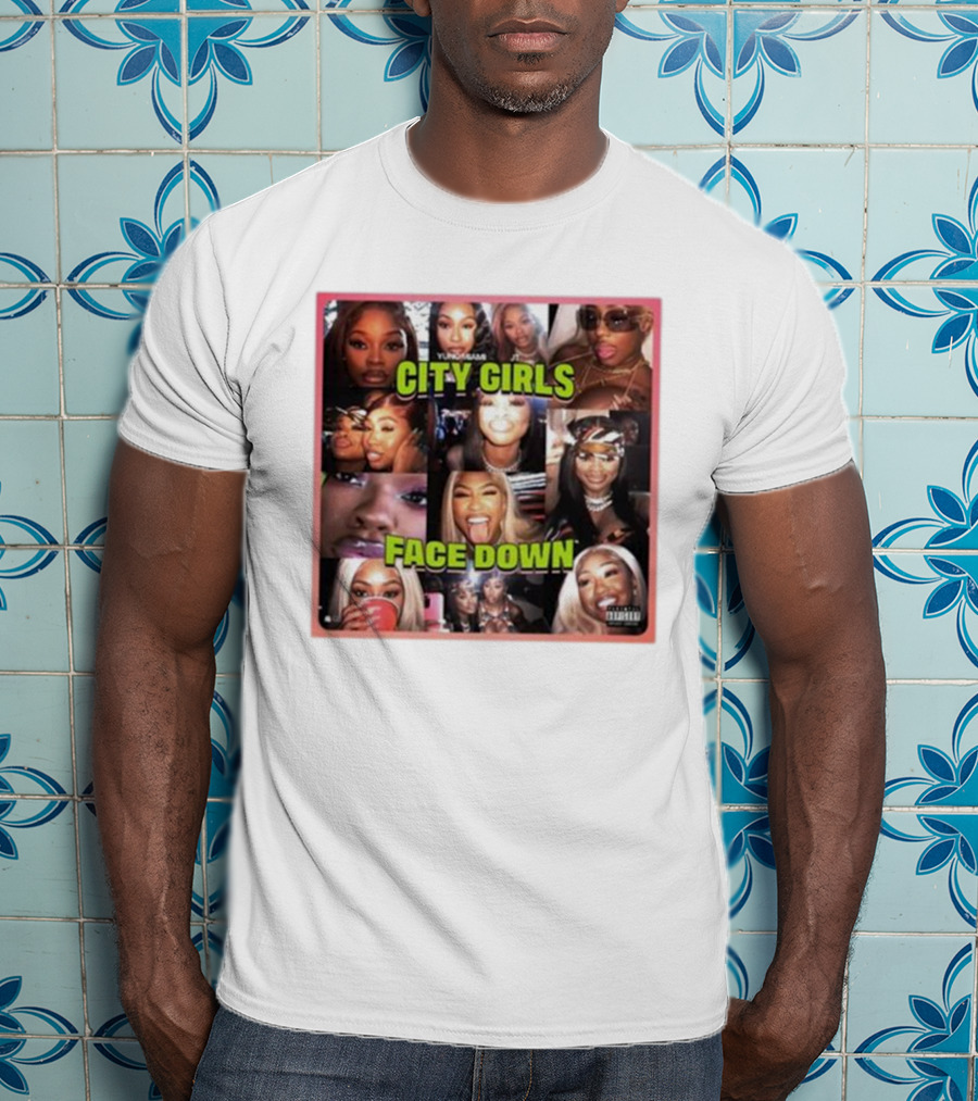 Citygirls Yung Miami Jt City Girls Face Down Parental Advisory T-Shirt
