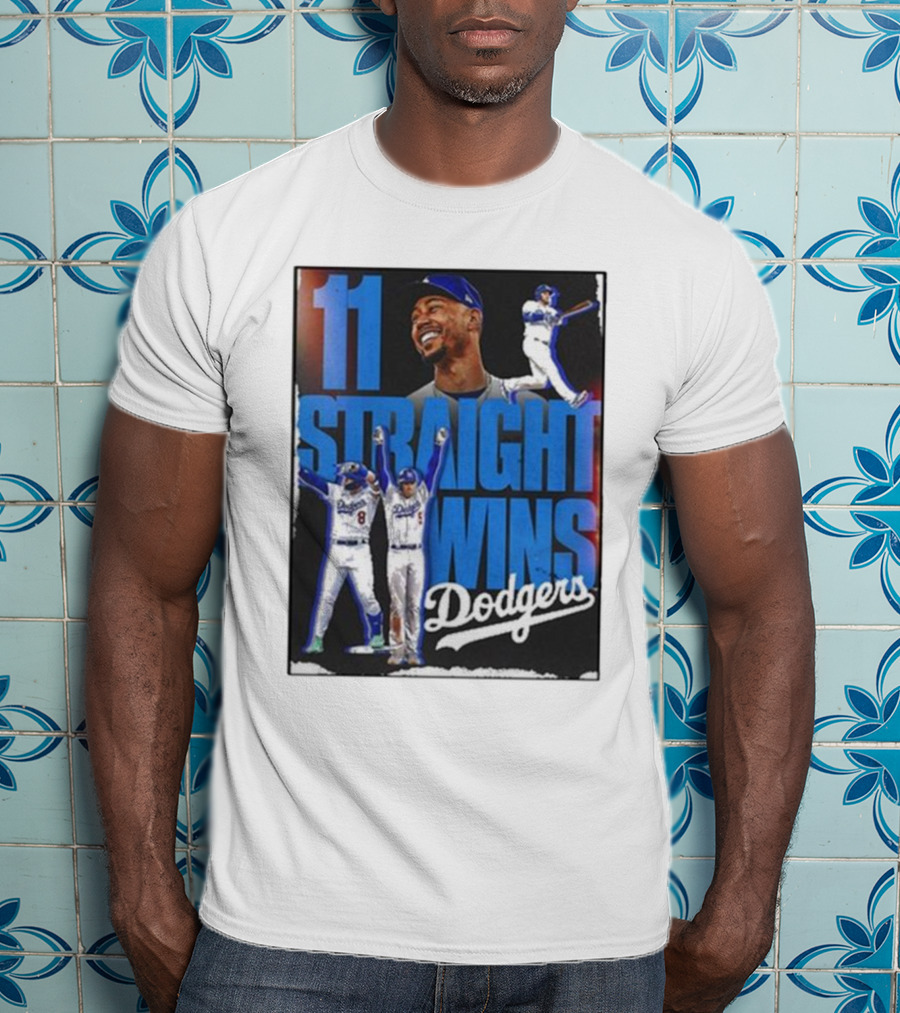 11 Straight Wins Dodgers T-Shirt
