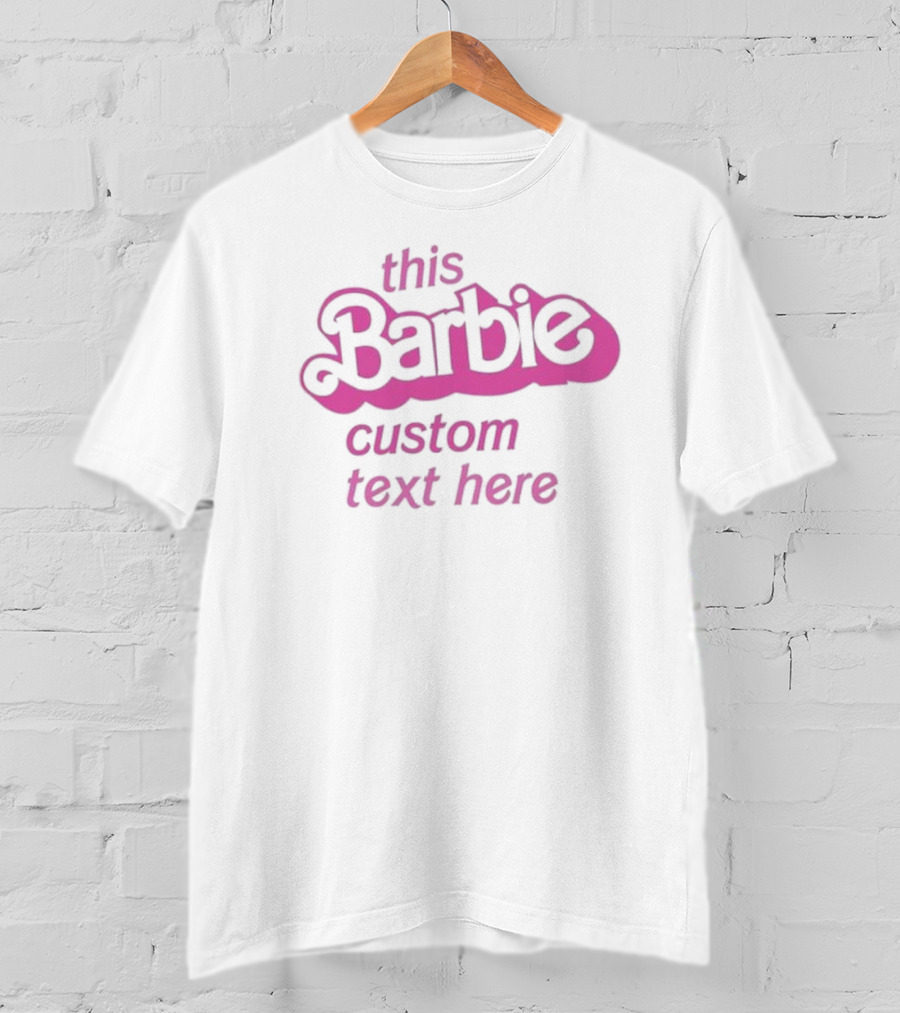 This Barbie Doll Baby Girl Birthday Custom Party Girls Besties Custom Birthday T-Shirt