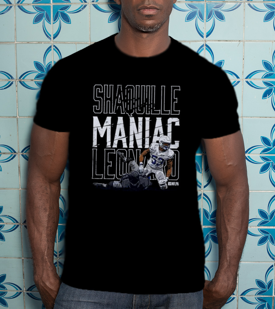 Shaquille Leonard Maniac NFLPA Signature Indianapolis Colts T-Shirt