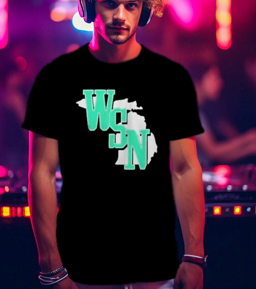 WSN Woodward Sports Michigan Text T-Shirt