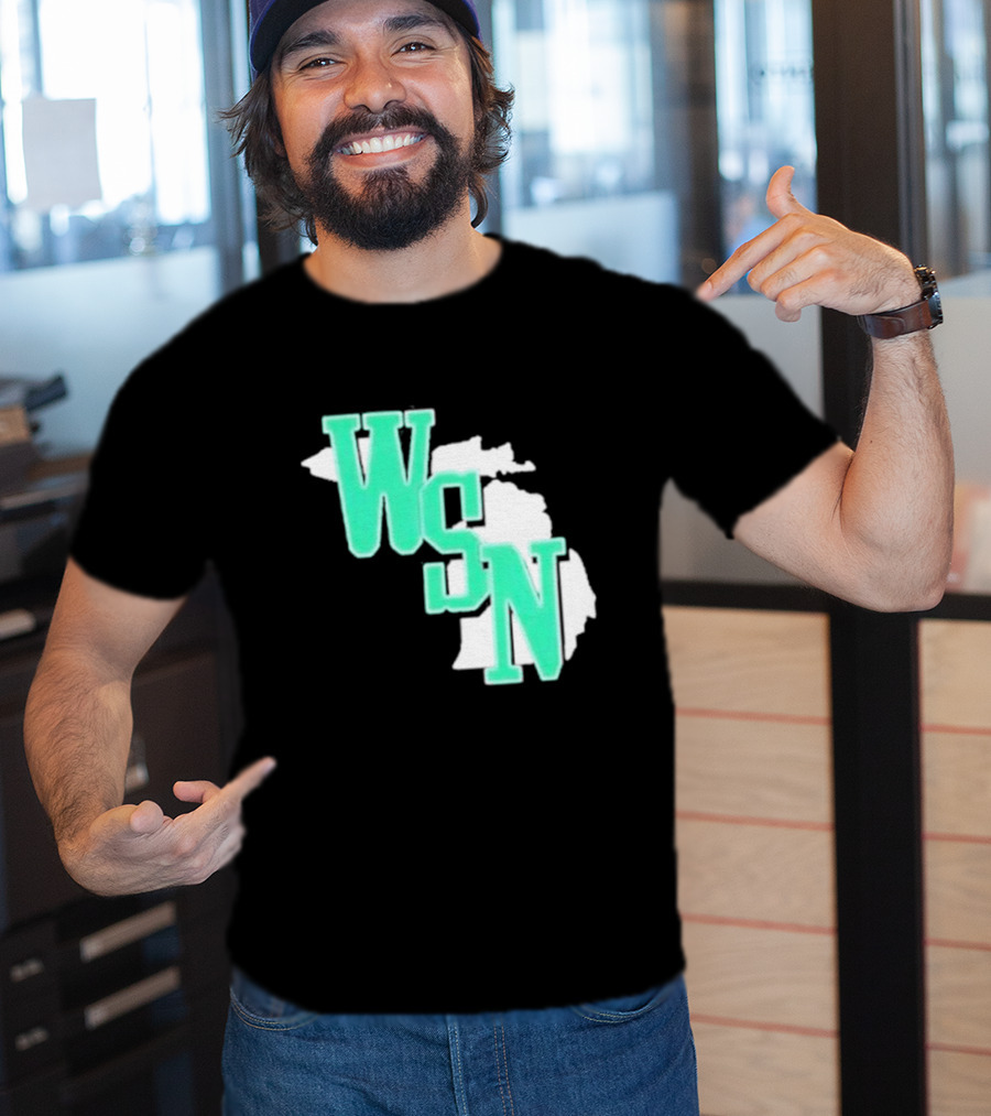 WSN Woodward Sports Michigan Text T-Shirt