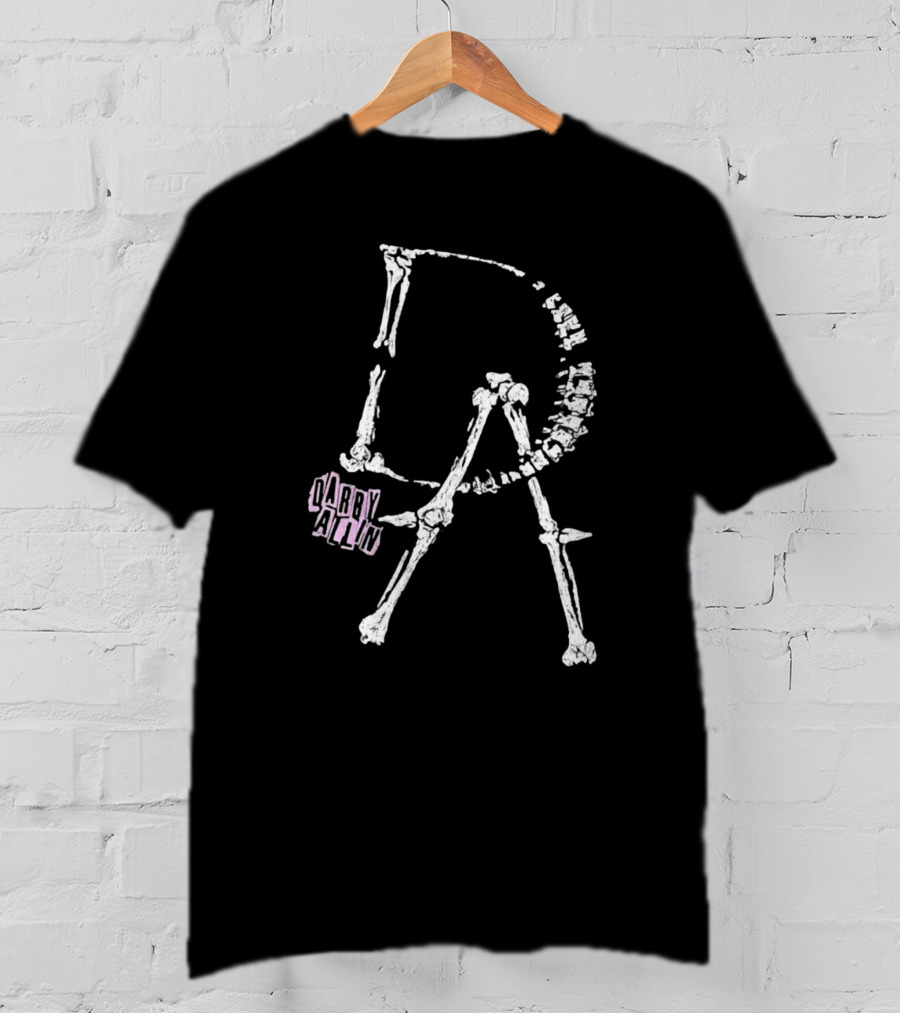 Darby Allin Skeleton Bones Lettering T-Shirt