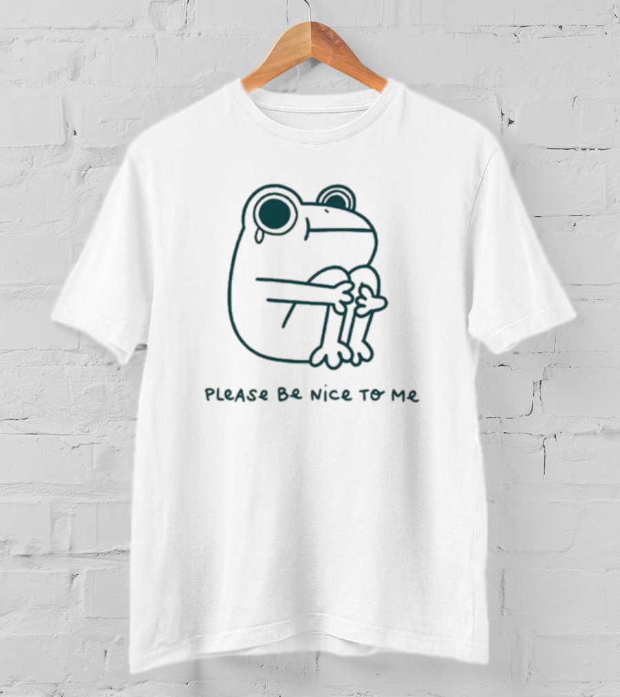 Jess Was Here Please Be Nice To Me Frog T-Shirt