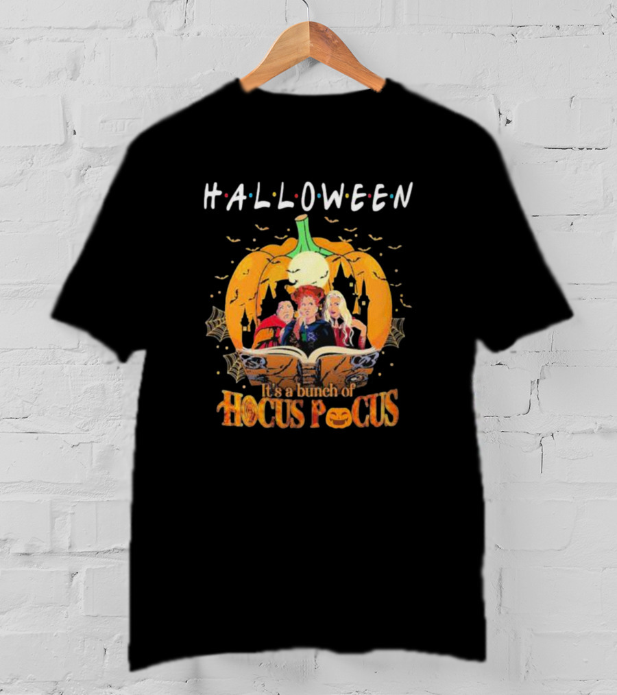 Halloween Friends It’s A Bunch Of Hocus Pocus Pumpkin Sanderson Sisters T-Shirt