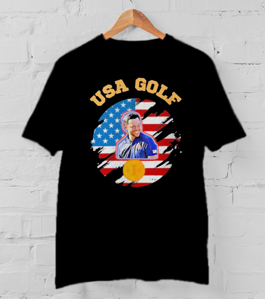Xander Schauffele Team USA Golf Essential Sweater USA Golf T-Shirt