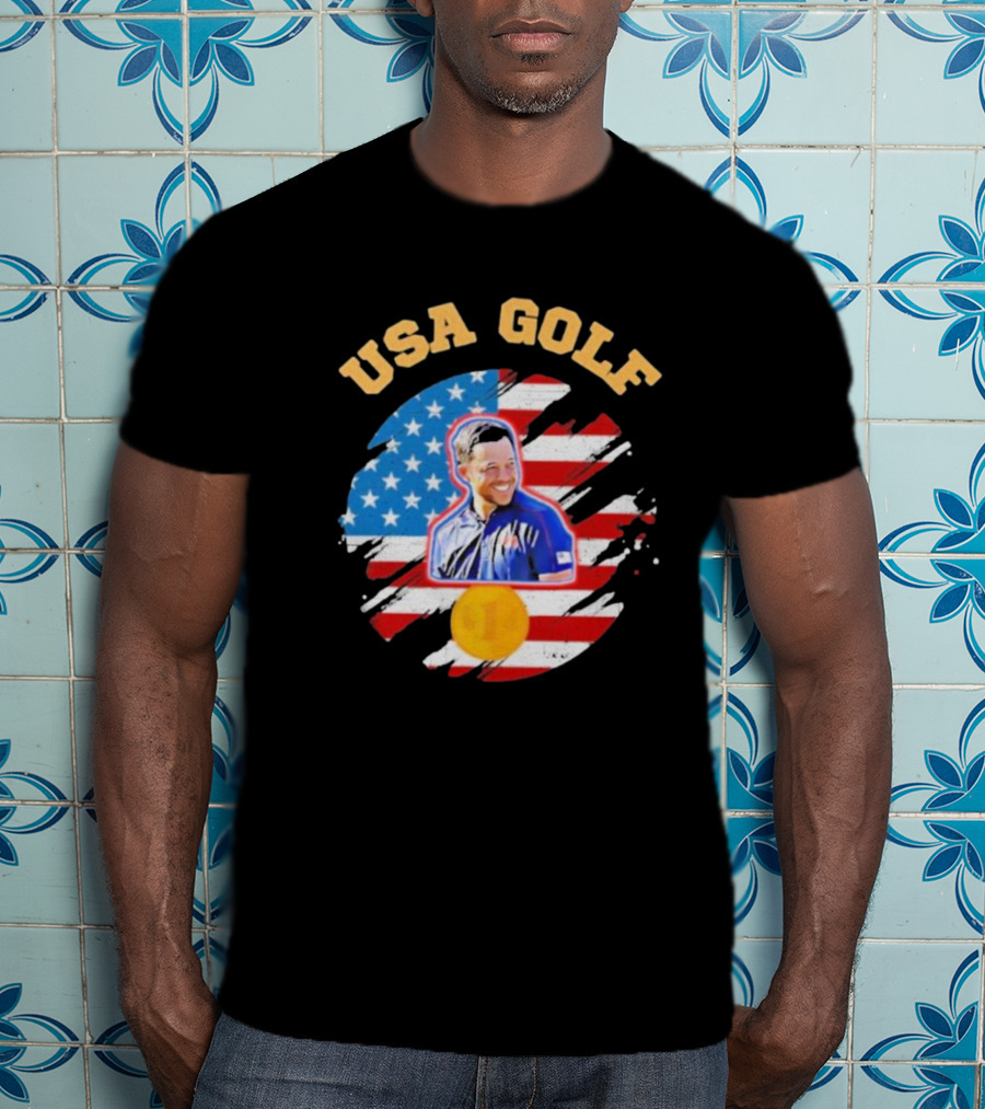 Xander Schauffele Team USA Golf Essential Sweater USA Golf T-Shirt