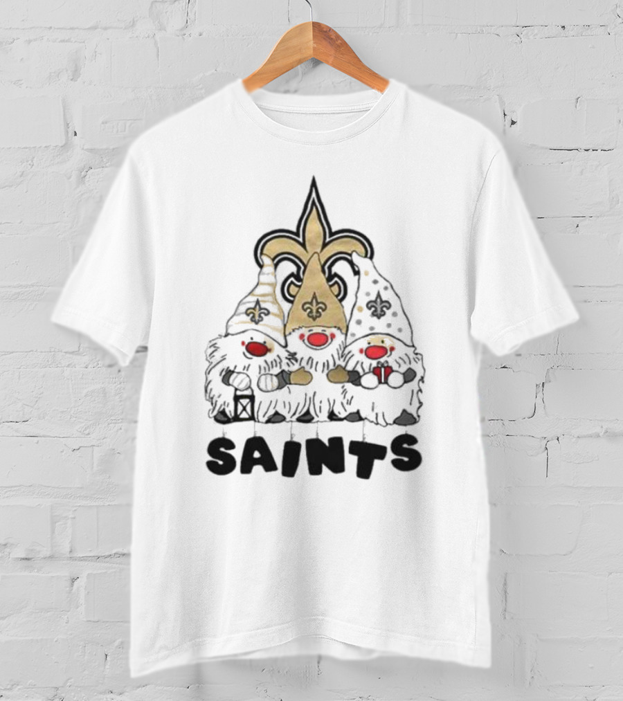 New Orleans Saints Gnomes Fleur-de-Lis Highlights T-Shirt