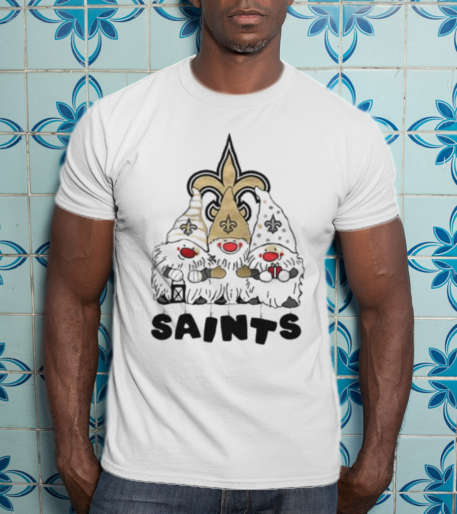 New Orleans Saints Gnomes Fleur-de-Lis Highlights T-Shirt