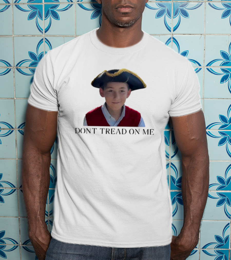 12 Year Old Boy Don't Tread On Me Revolutionary Hat T-Shirt