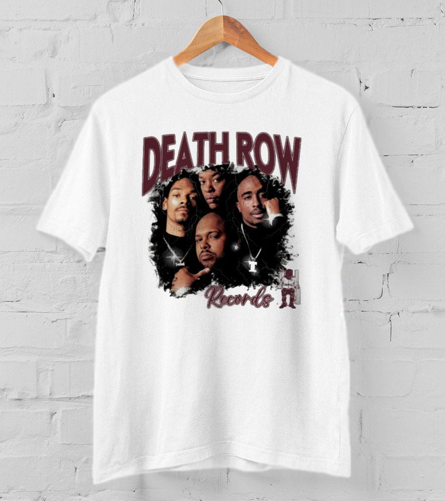 Burgundy Death Row Records Legends 5s T-Shirt