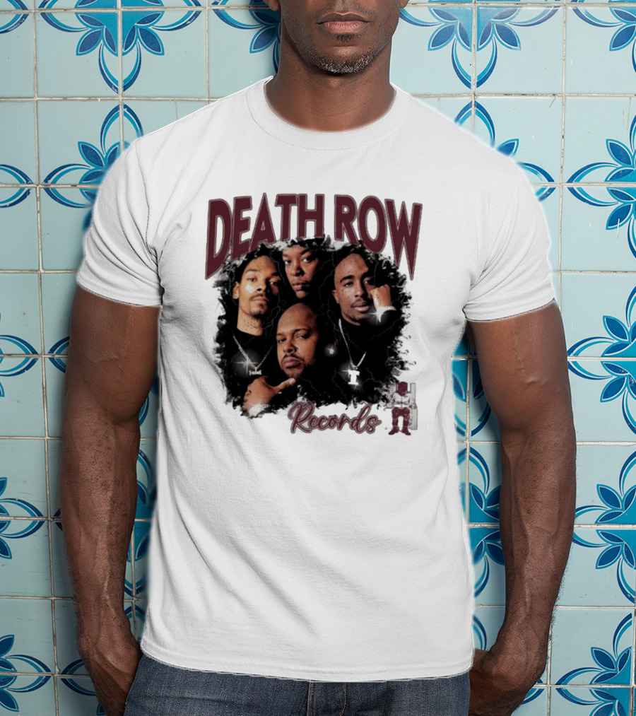 Burgundy Death Row Records Legends 5s T-Shirt