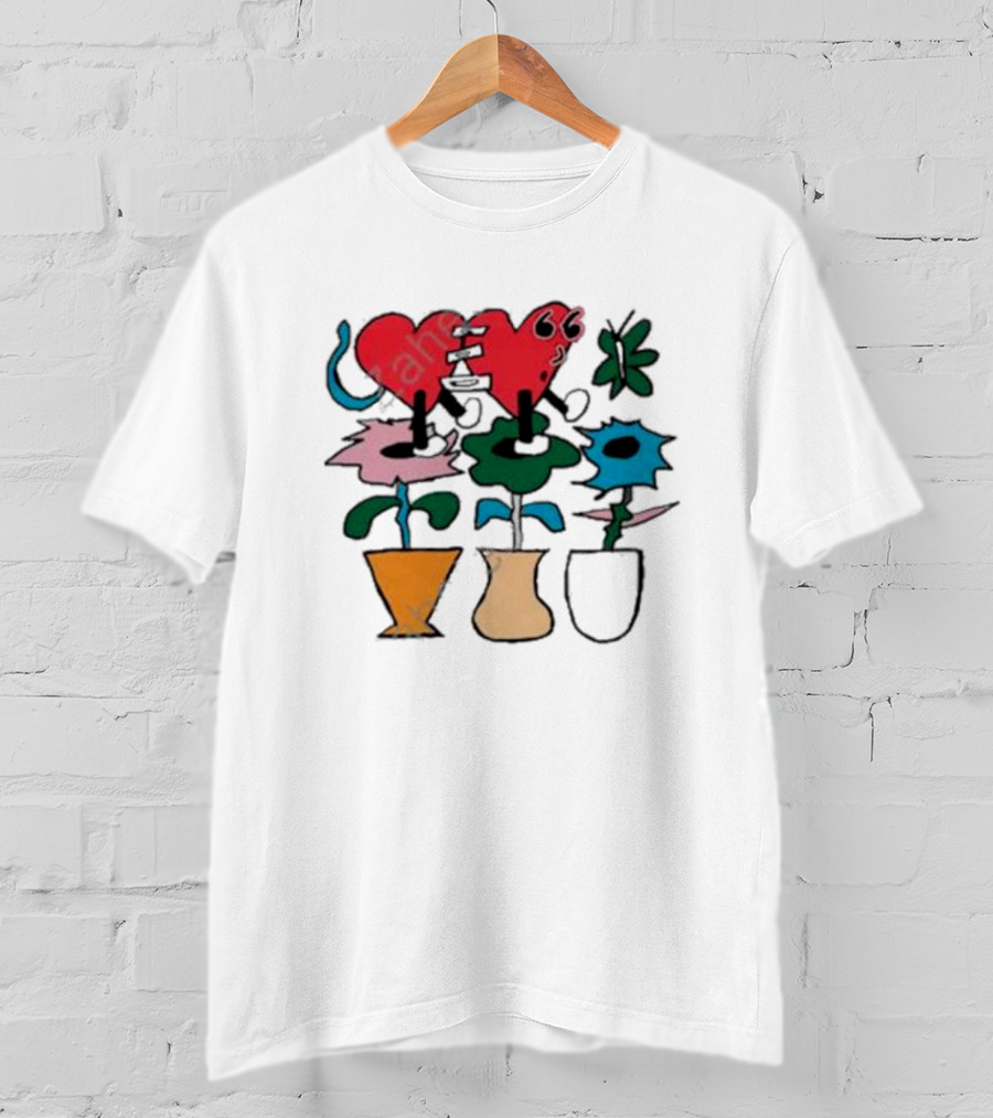 Knuckle Puck Losing What We Love New Red Heart Green Flowers Blue Blooms T-Shirt