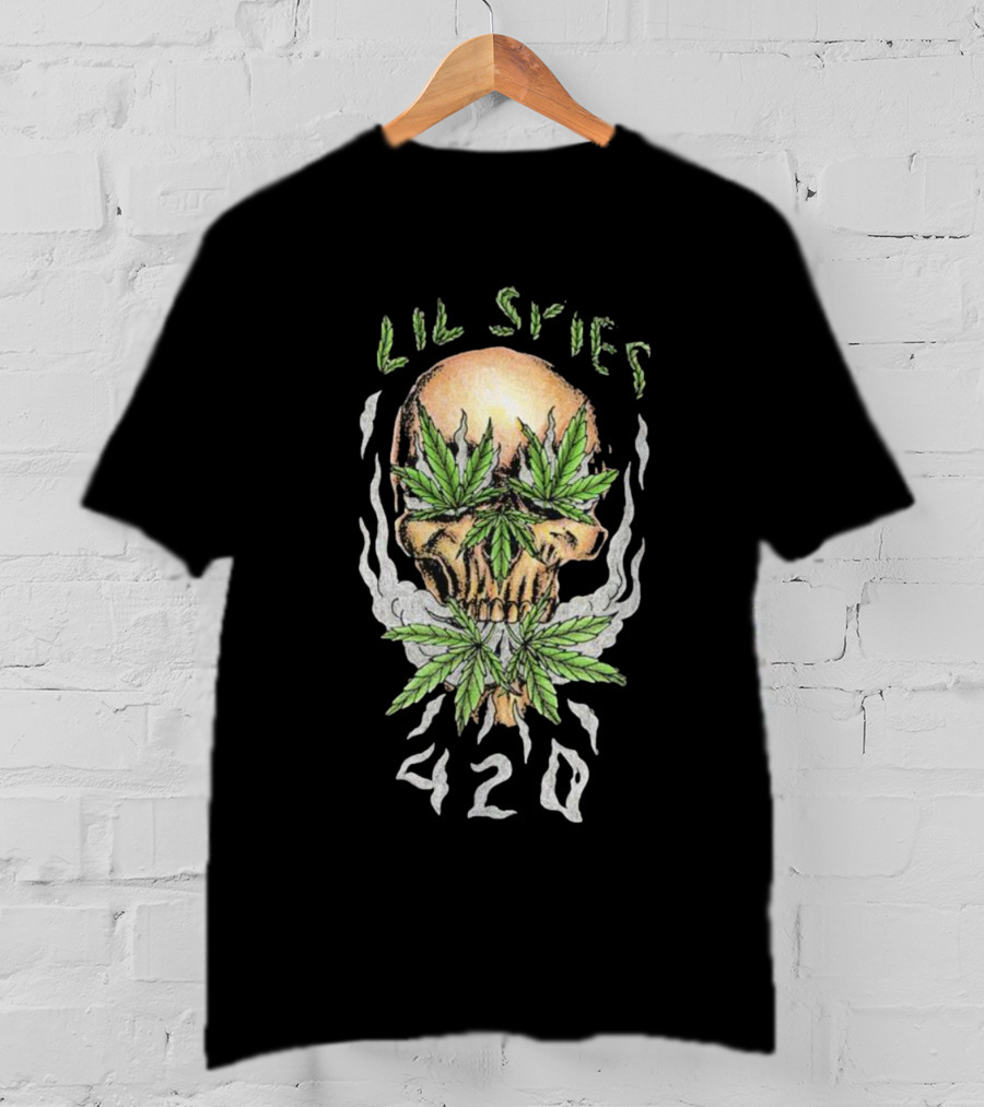 Lil Skies 420 Skull Leaf Smoke T-Shirt