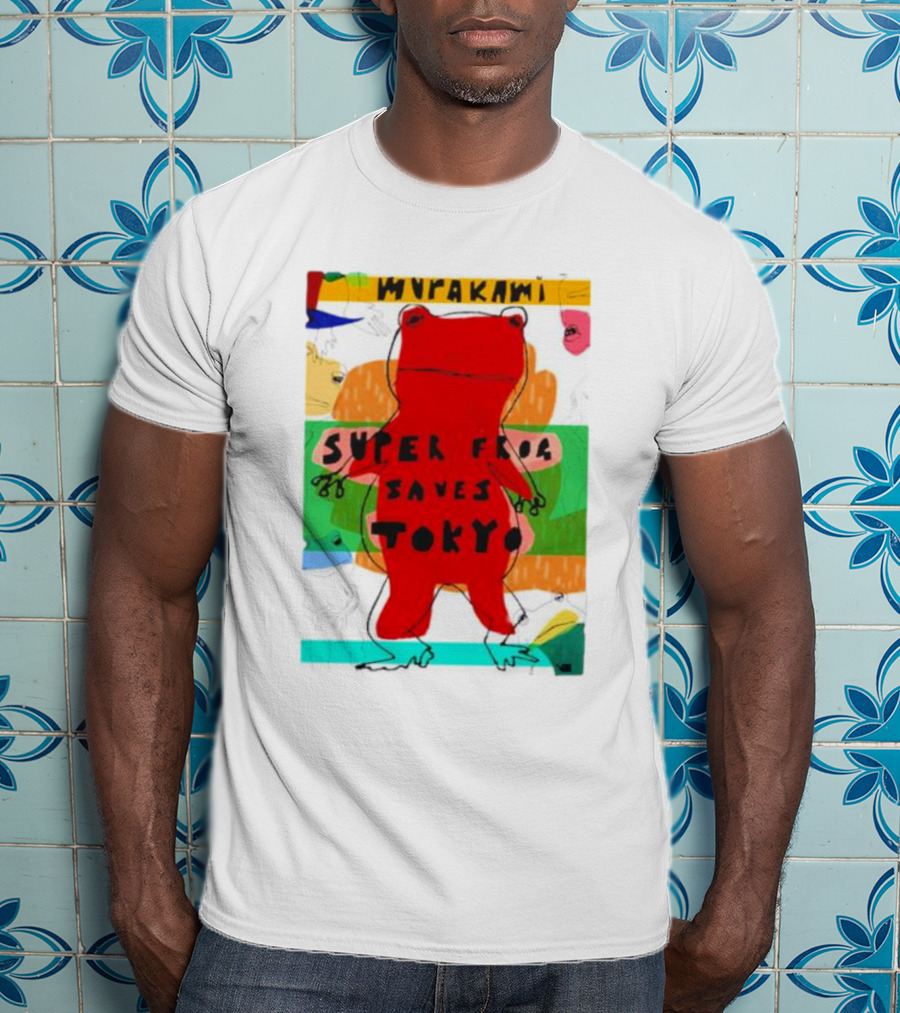 Super Frog Saves Tokyo Haruki Murakami T-Shirt