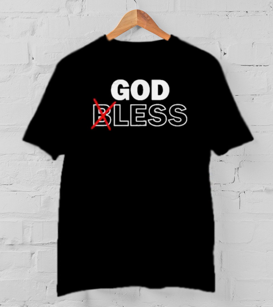 Wendelltalks God Bless Crossed Out T-Shirt
