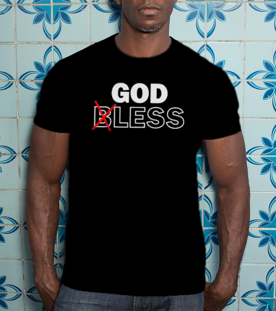 Wendelltalks God Bless Crossed Out T-Shirt