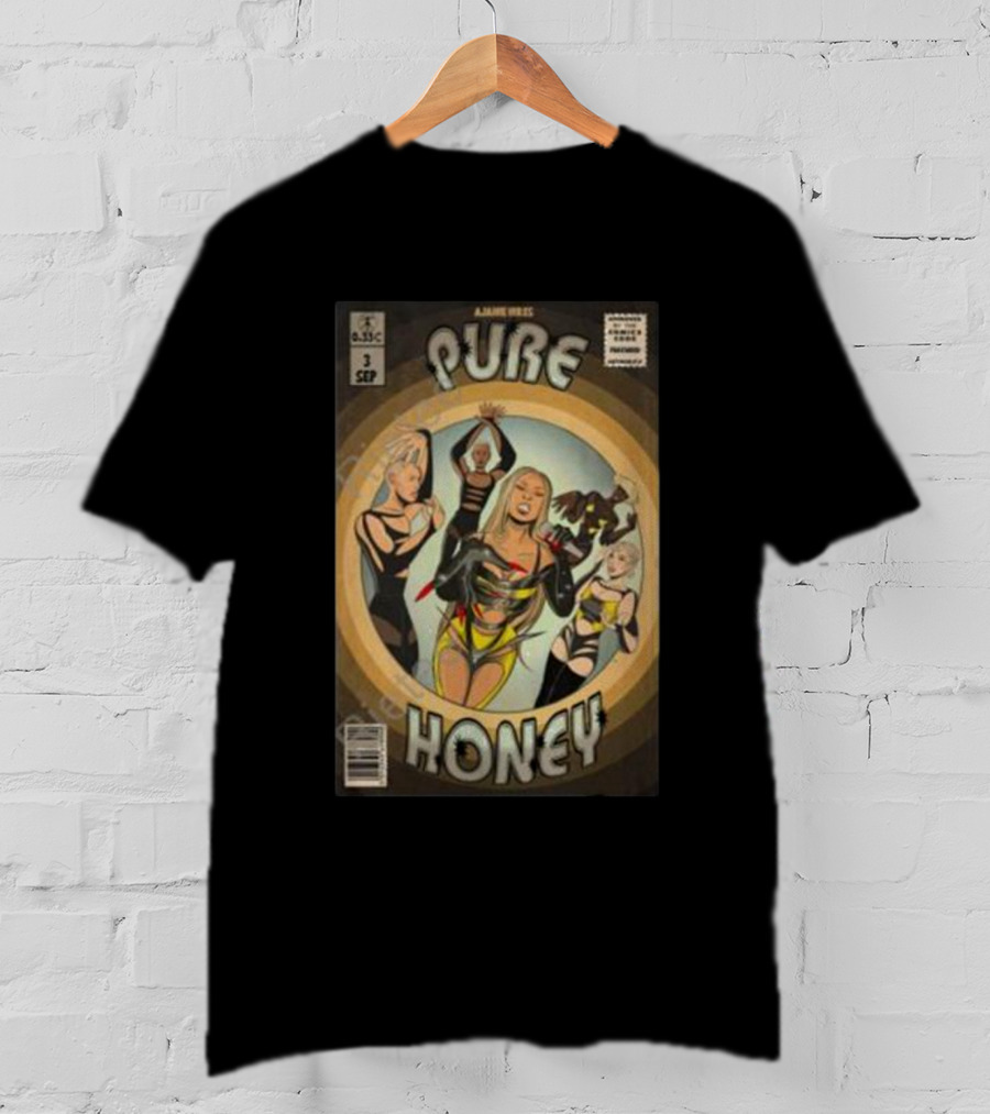 Ajanie Hiress Pure Honey Vintage Comic Style Cover T-Shirt