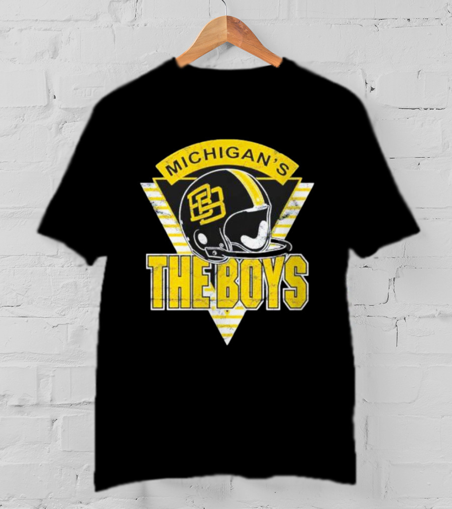 Bussin’ With The Boys Michigan’s The Boys Helmet T-Shirt