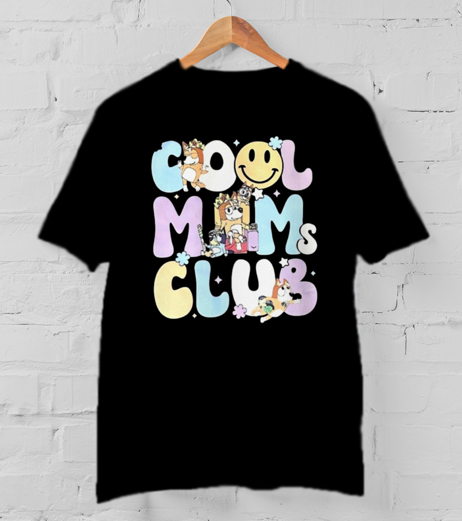 Cool Moms Club Mama Smile Happy Characters T-Shirt
