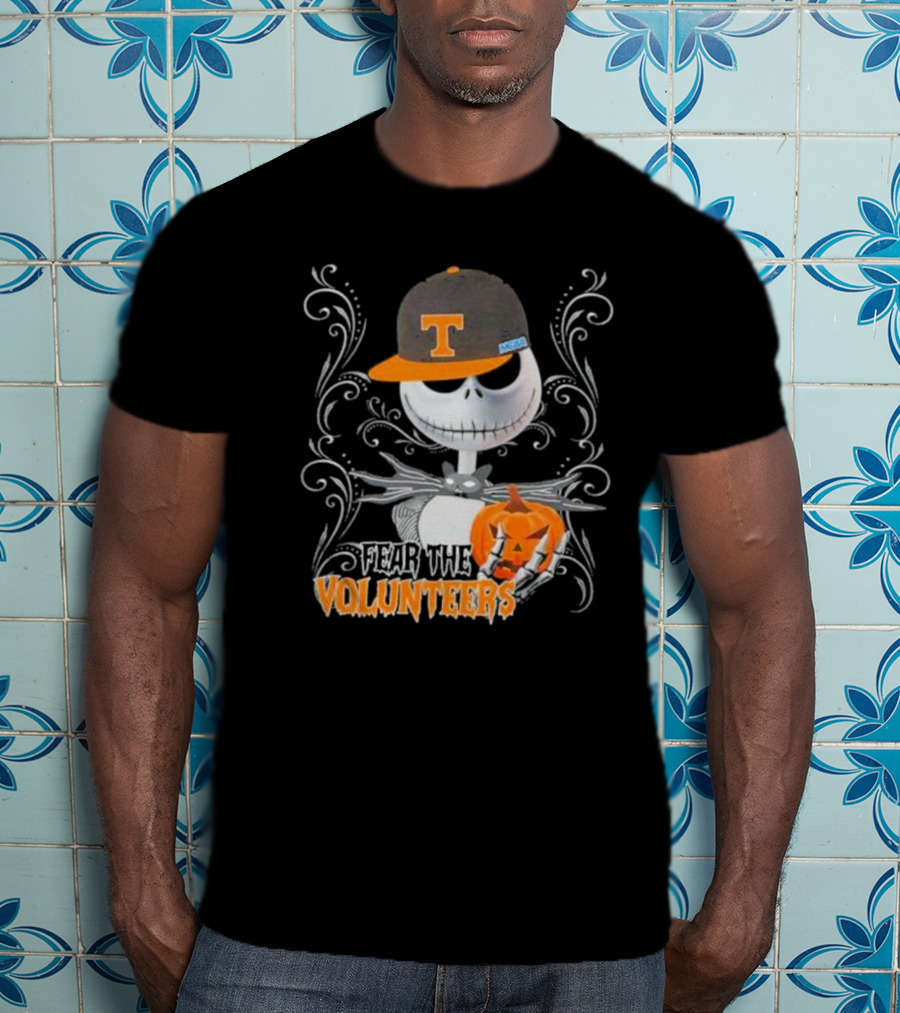 Jack Skellington Fear The Volunteers Pumpkin Halloween T-Shirt