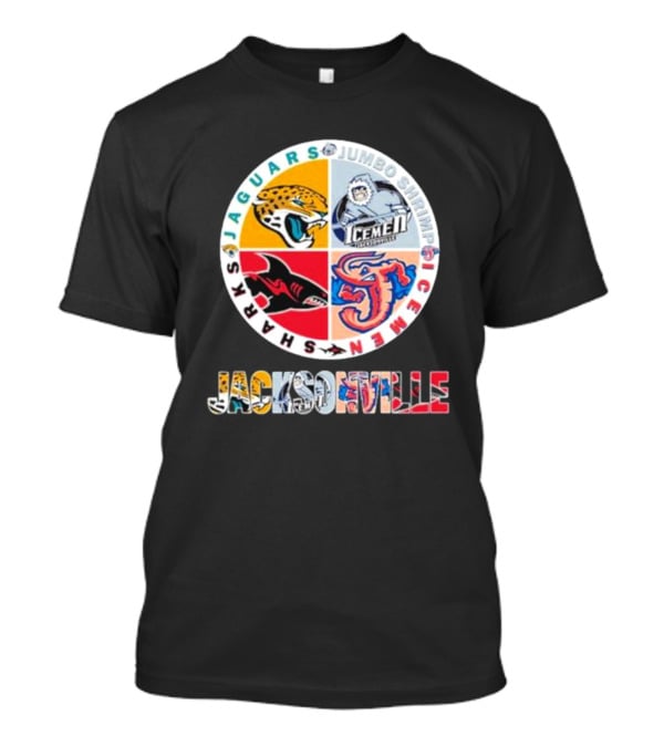 Jacksonville Jaguars Sharks Jumbo Shrimp Icemen T-Shirt