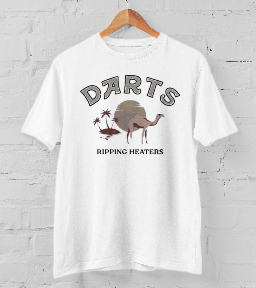 Will Noonan Your Dad’s America Darts Ripping Heaters Camel Sunset Scene T-Shirt