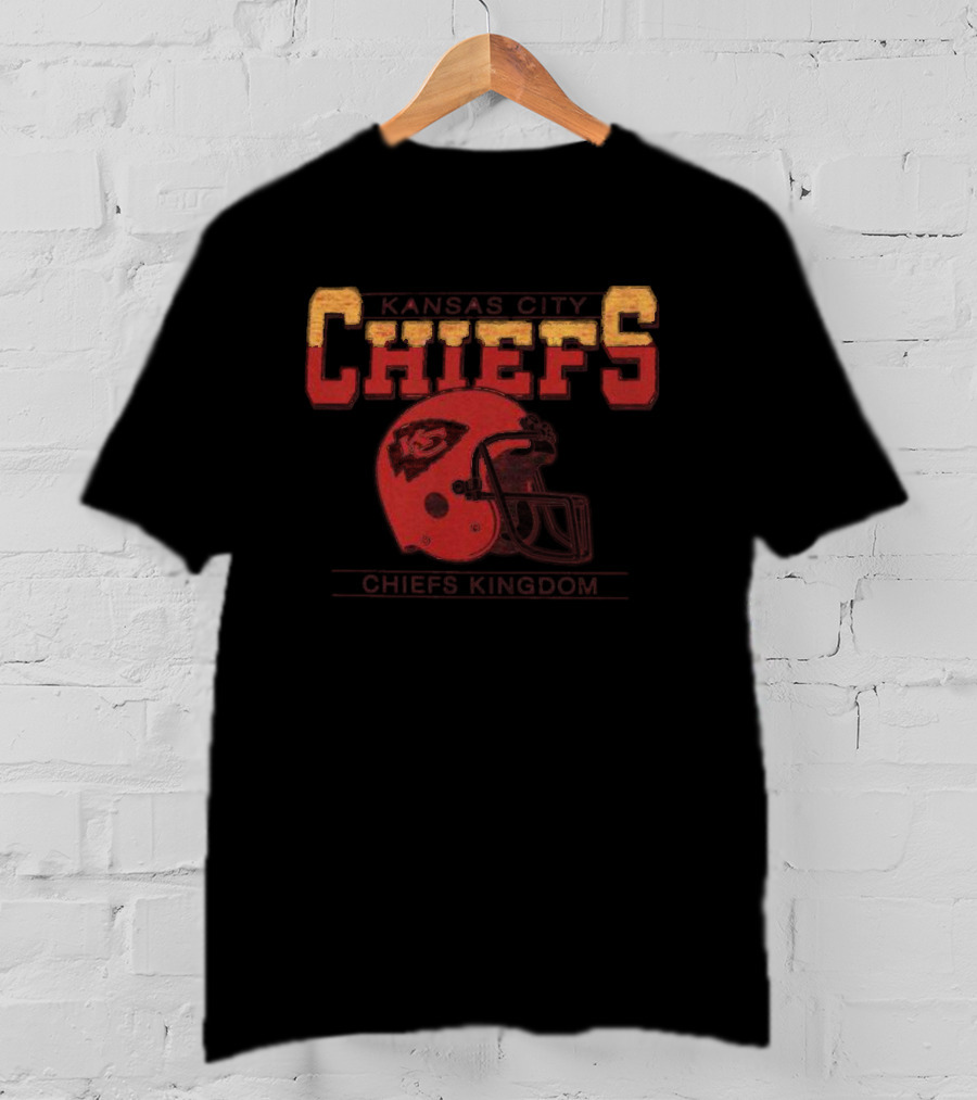 Kansas City Chiefs Kingdom Helmet Gridiron Classics Franklin T-Shirt