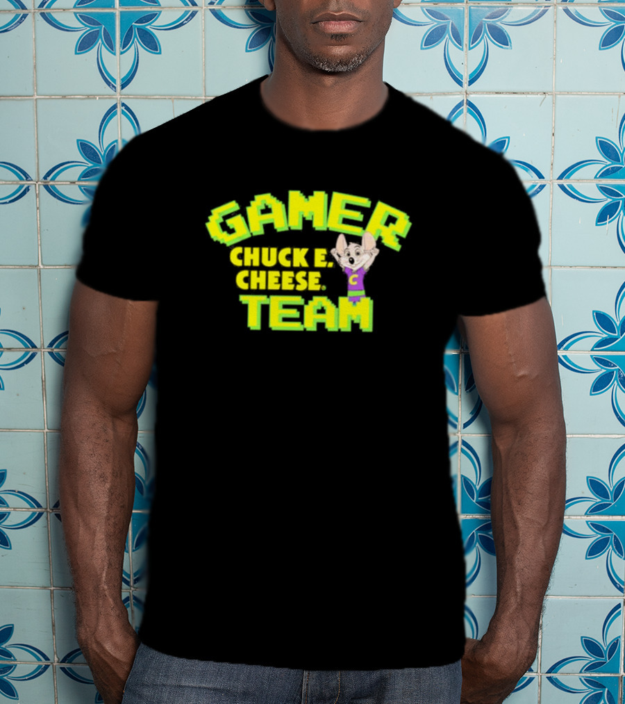 Gamer Chuck E. Cheese Team T-Shirt