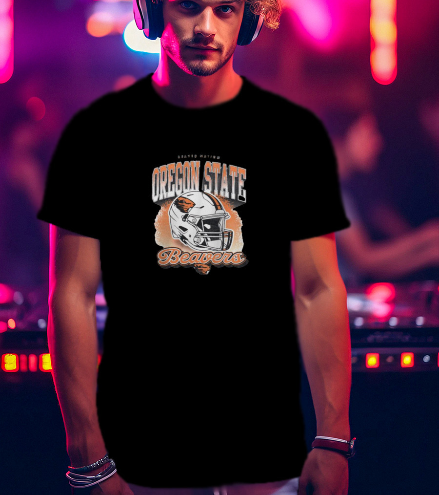 Oregon State Beavers Helmet Beavers Nation T-Shirt