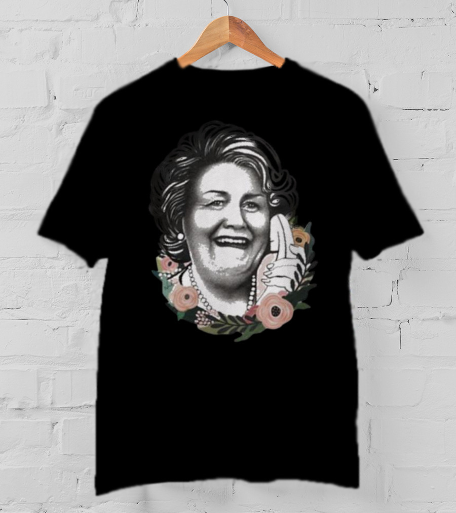 Nordacious Hyacinth With Floral Accents And Phone Gesture T-Shirt