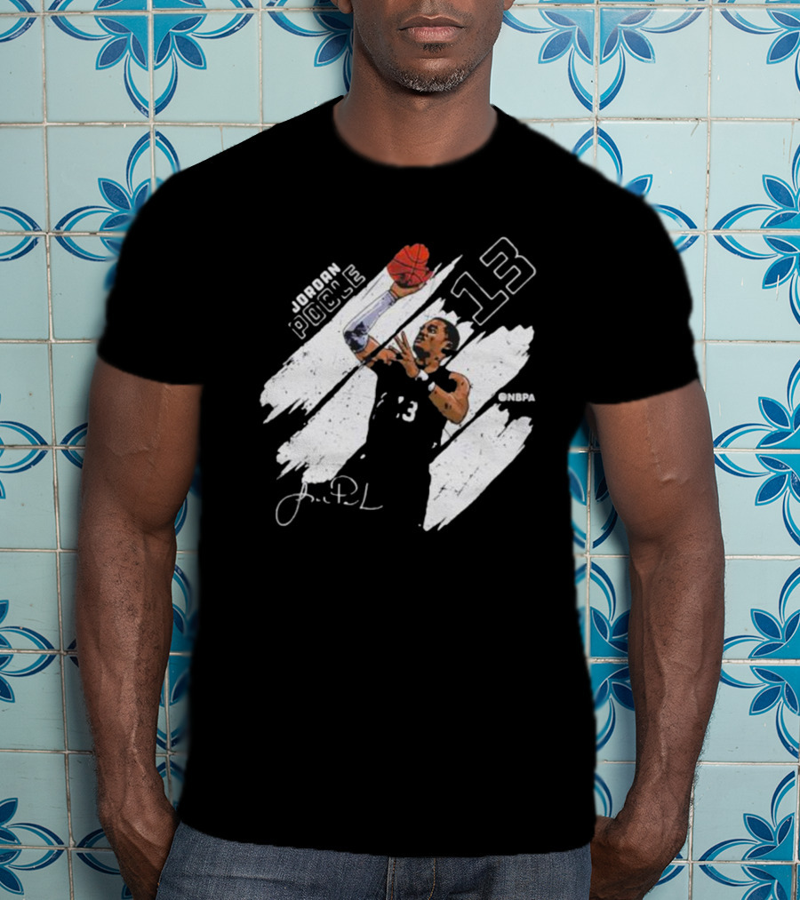Jordan Poole NBPA 13 Basketball Signature T-Shirt