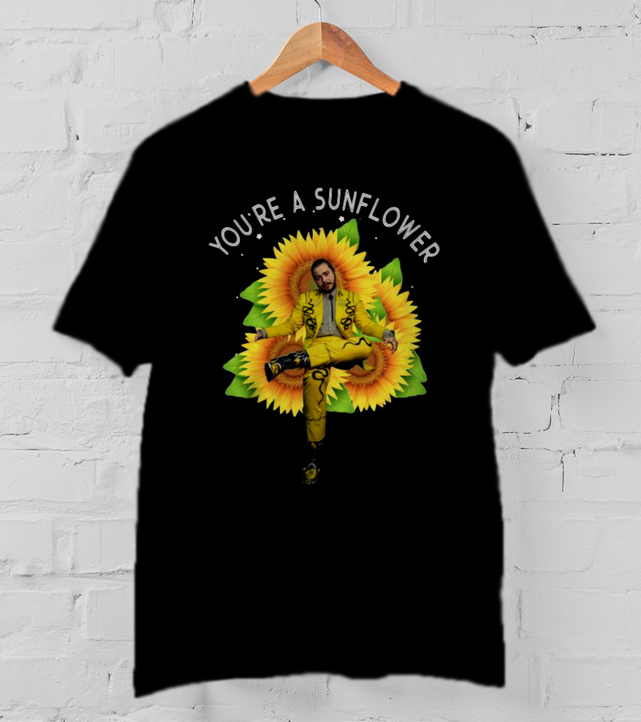 You're A Sunflower Post Malone Yellow Suit With Sunflowers T-Shirt