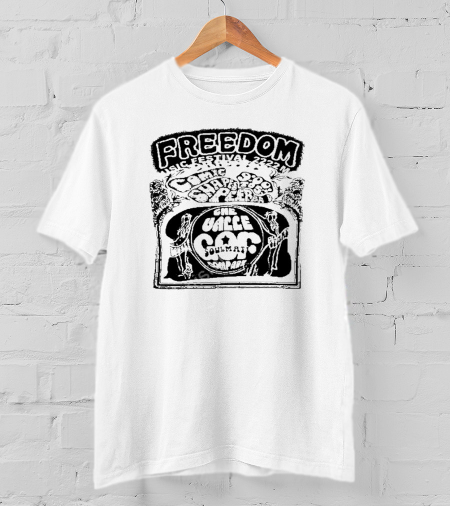 Freedom Music Festival 1972 Cosmic Soul Shakers The Valle Soulmat Company T-Shirt